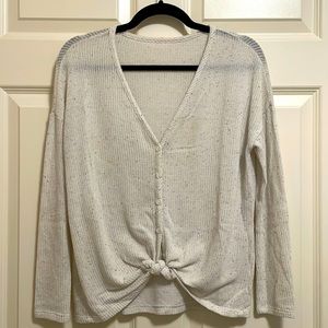 Long sleeve button down top